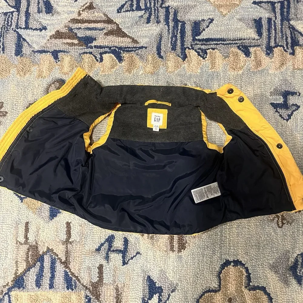 Gap‎ 12-18 Month Yellow Quilted Lined Puffer Vest